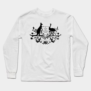 I live on stolen land black/white image Long Sleeve T-Shirt